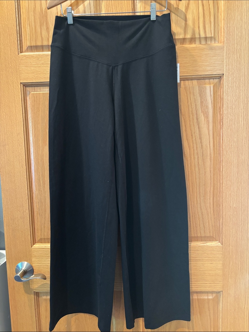 Old Navy Black Wide Leg Pull-On Pants-Size Large-